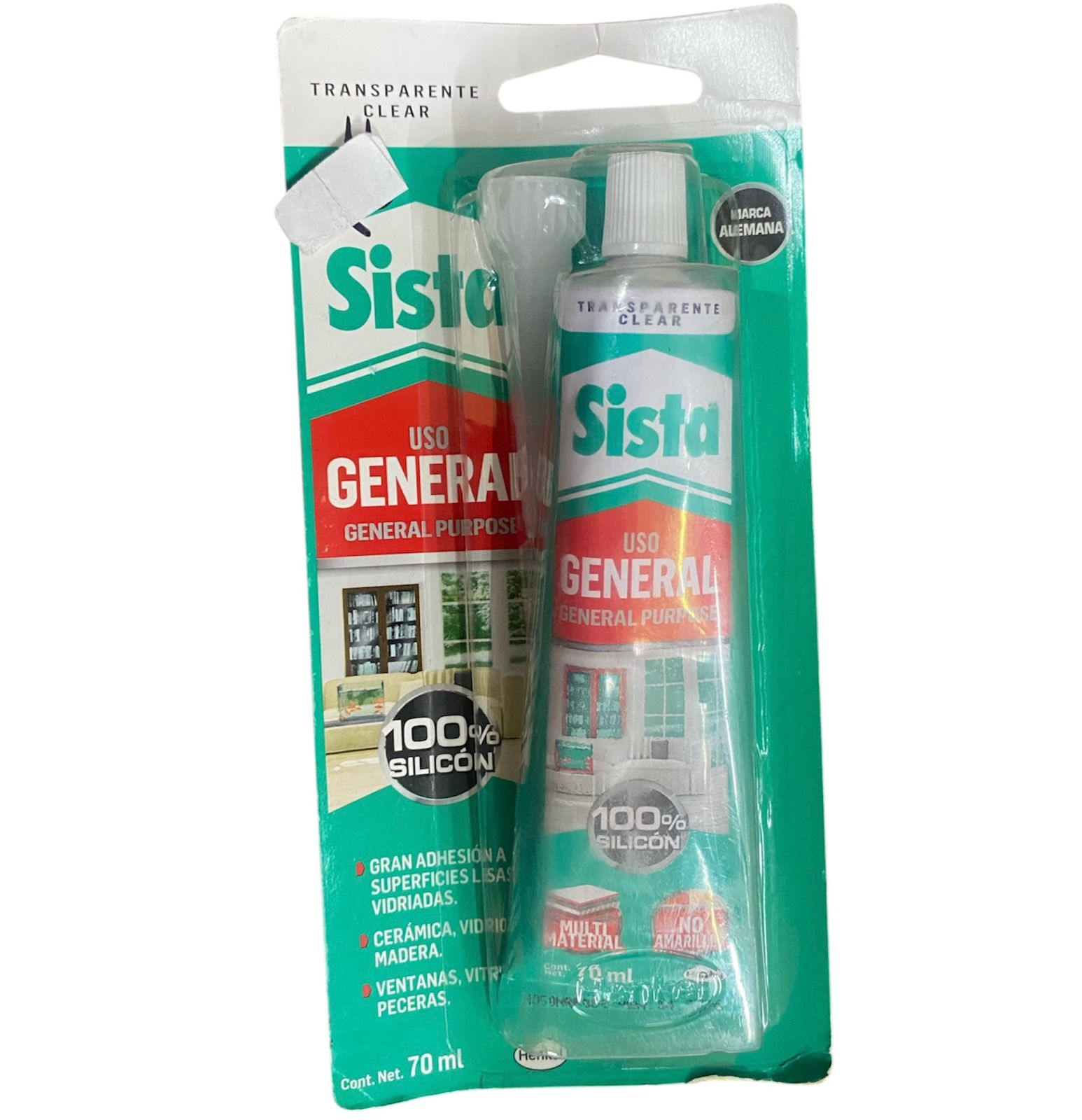 Silicon Transparente 70ml SISTA